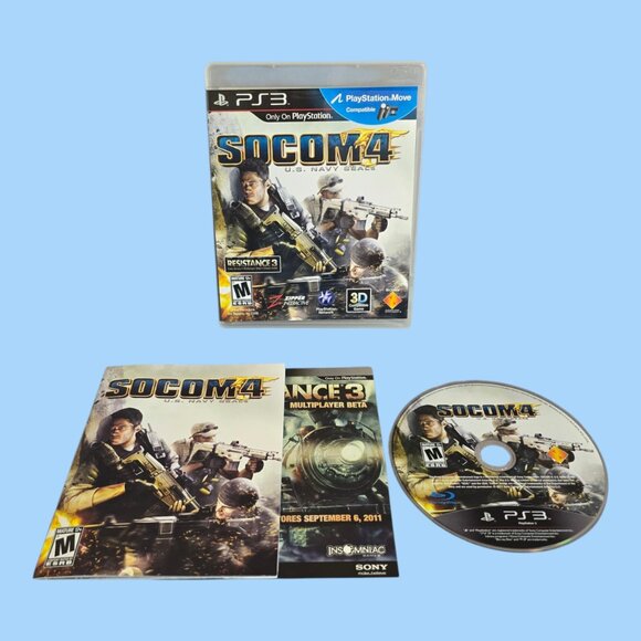 SOCOM 4: U.S. Navy SEALs (Sony PlayStation 3, PS3, 2011) Complete CIB - Picture 1 of 8